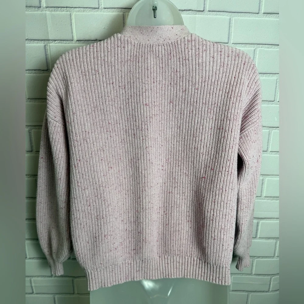 OLD NAVY Pink Button-Up girls crop cozy Sweater/size XL (12)